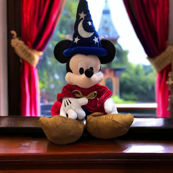 Mickey Mouse Fantasia 22” Sorcerer Stuffed Animal - Picture 1 of 3